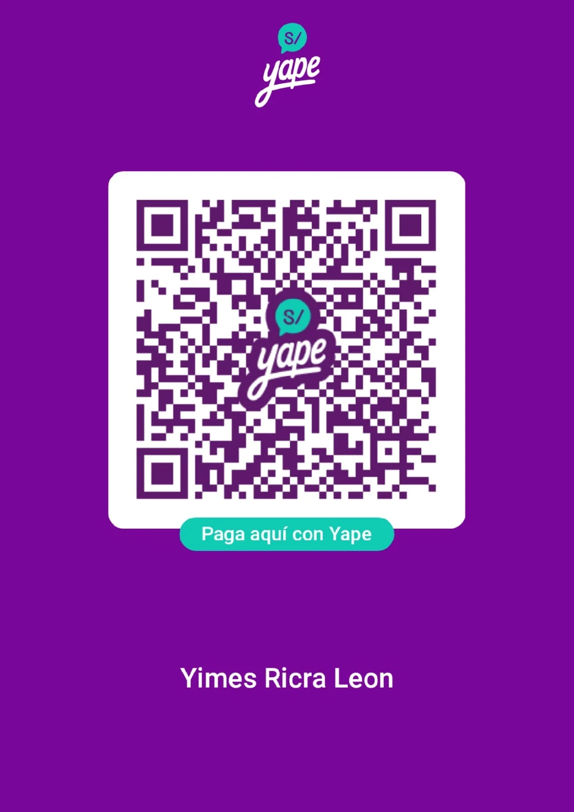 Código QR de Yape